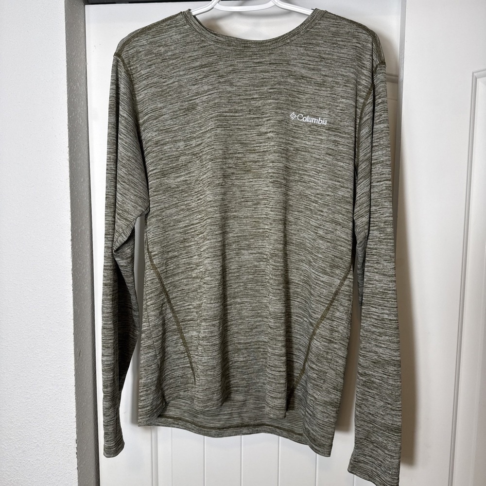 Columbia Long Sleeve Omni-Wick Performance Activewear Shirt Mens M EUC